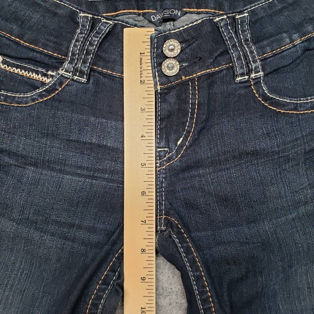 Silver Jeans Dawson Womens 26X32 Blue Bootcut Faded Embroidered Low Rise New - Picture 8 of 12